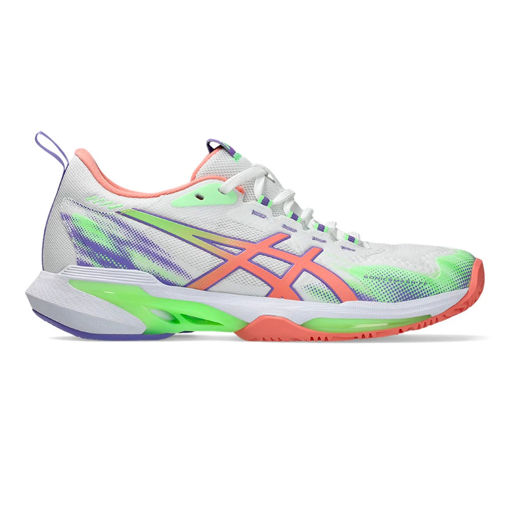 Colorful running shoe with a white background