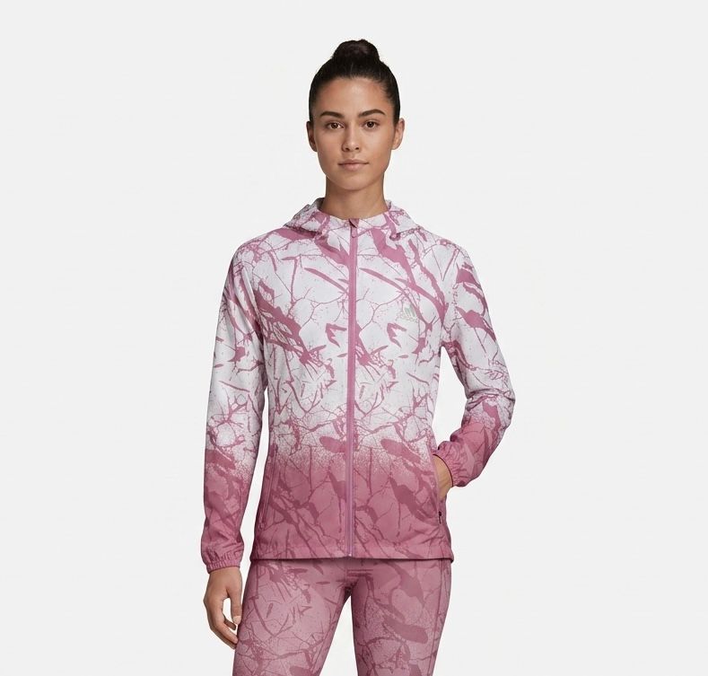 Adidas Women's Printed Hooded Training Jacket
