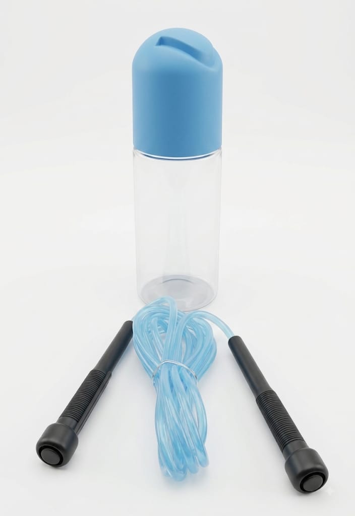 Jump Rope with Bottle-Style Storage Case